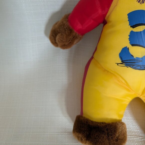 Vintage Nascar Plush Ernie Irvan Teddy Bear 36 m&ms Goodyear Pedigree - Picture 4 of 7